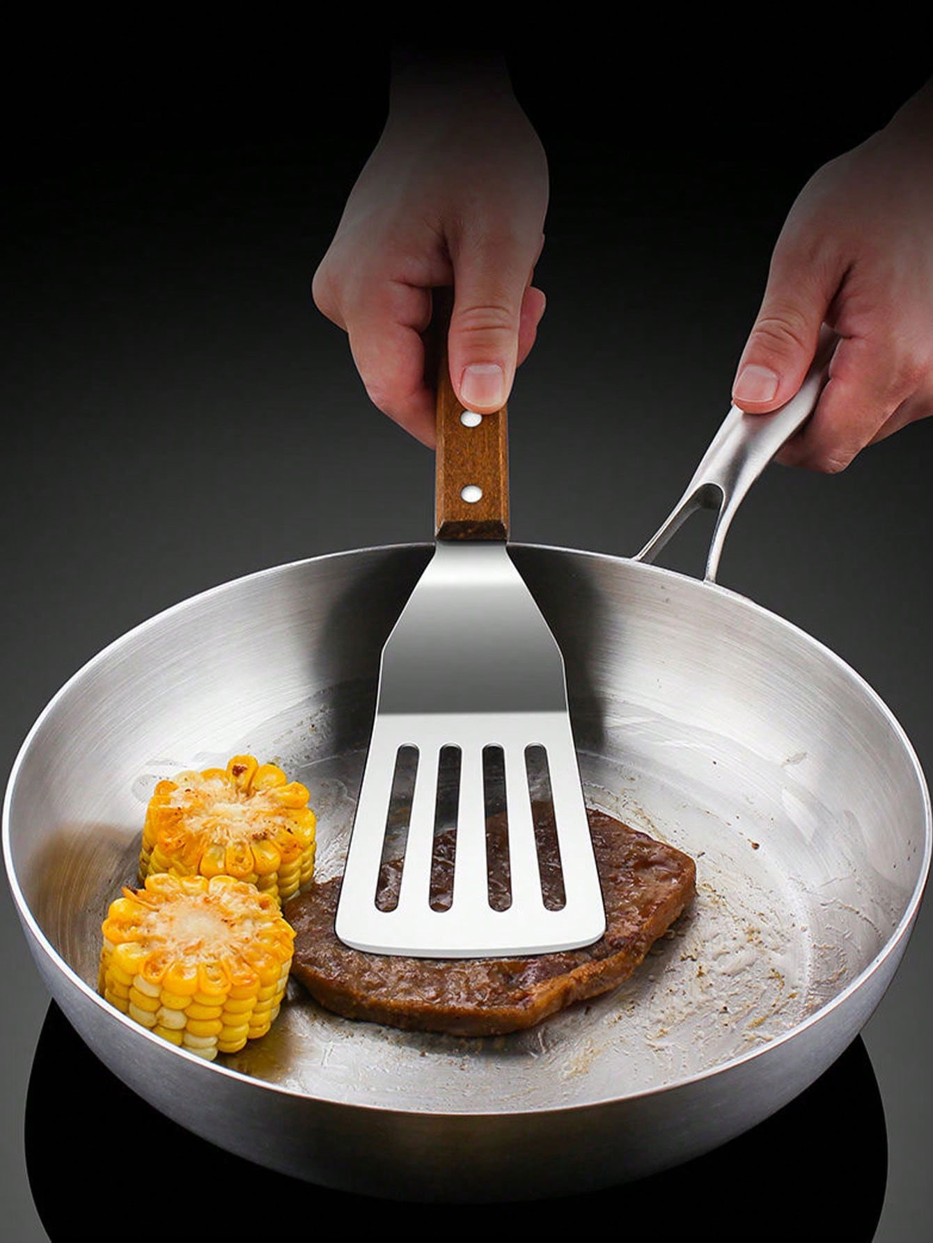 Teppanyaki Spatula, Stainless  - огляд і ціна Okonomiyaki Spatula